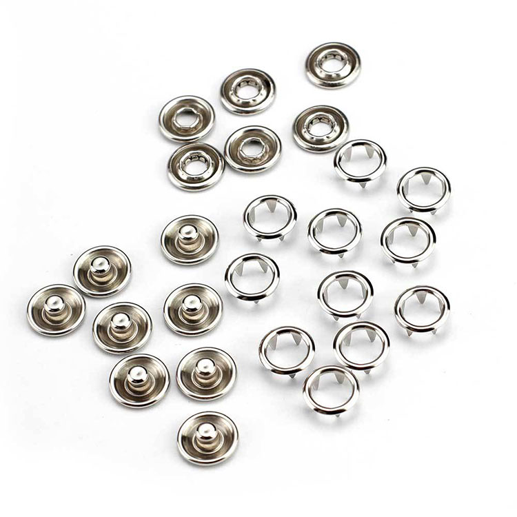 Stainless Steel Prong Snap Button – Firm Fastening, Rustproof & Skin-Friendly for All Garment Uses